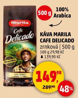 KÁVA MARILA CAFE DELICADO zrnková, 500 g 