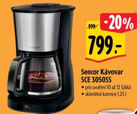 Sencor Kávovar SCE 3050SS 