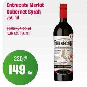 Entrecote Merlot Cabernet Syrah 750 ml 