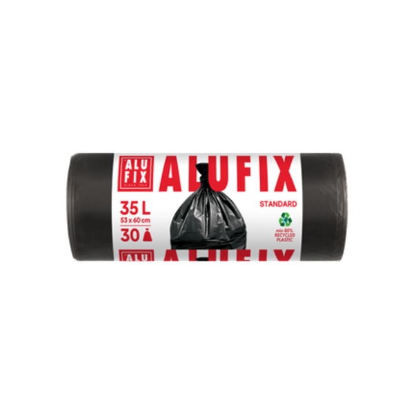 Alufix Pytle na odpadky 35 l, 30 ks, HDPE  černé