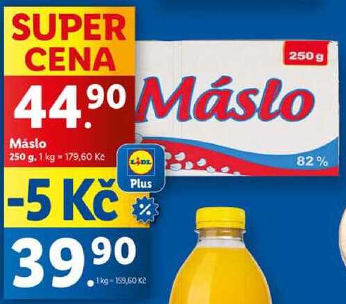 Máslo, 250 g