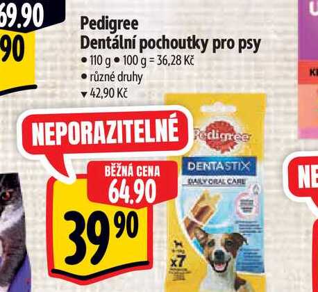   Pedigree Dentální pochoutky pro psy 110 g  