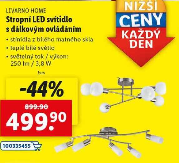 Stropní LED svítidlo s dálkovým ovládáním 