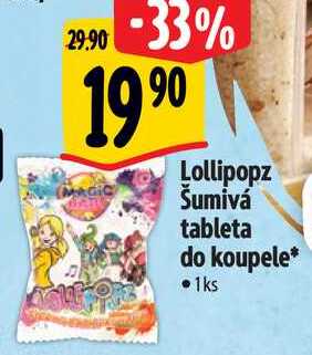 Lollipopz Šumivá tableta do koupele