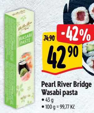 Pearl River Bridge Wasabi pasta, 43 g