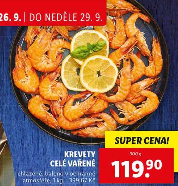 KREVETY CELÉ VAŘENÉ, 300 g