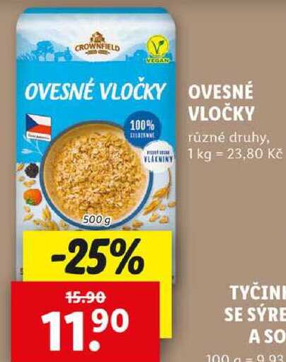 OVESNÉ VLOČKY, 500 g