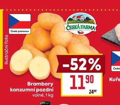 Brambory konzumní pozdní volné, 1 kg