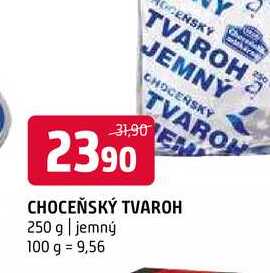 Choceňský tvaroh 250g, různé druhy