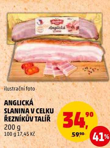 ANGLICKÁ SLANINA V CELKU ŘEZNÍKŮV TALÍŘ, 200 g 