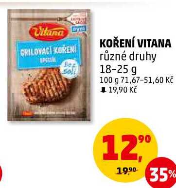 KOŘENÍ VITANA různé druhy, 18-25 g 