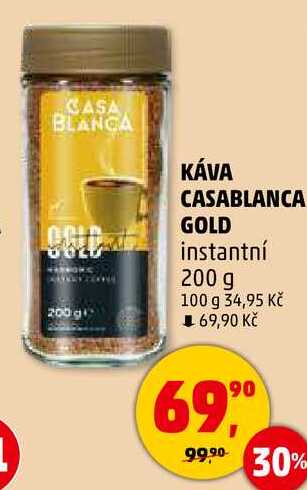 KÁVA CASABLANCA GOLD instantní, 200 g 