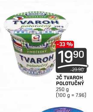 JČ TVAROH POLOTUČNÝ 250 g 