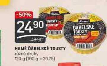 HAMÉ ĎÁBELSKÉ TOUSTY různé druhy 120 g 