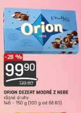 ORION DEZERT MODRÉ Z NEBE různé druhy 140-150 g 