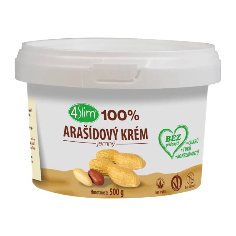 4Slim 100 % Arašídový krém jemný, 500 g