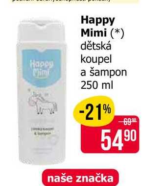 Happy Mini koupel a šampon 250 ml 