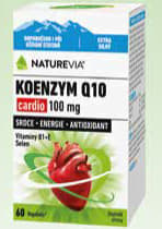 NatureVia Koenzym Q10 Cardio 100 mg 60 kapslí