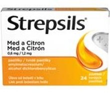 Strepsils® Med a Citron 24 pastilek