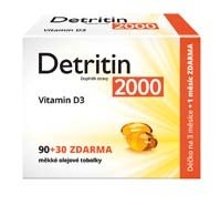 Detritin Vitamin D3 2000 IU 90 + 30 měkkých tobolek