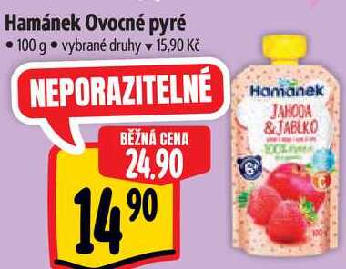 Hamánek Ovocné pyré, 100 g