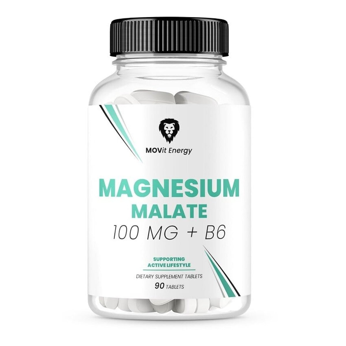 MOVit Magnesium Malate 100mg + B6 tbl.90