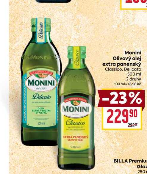 Monini Olivový olej extra panenský Classico, Delicato 500 ml 