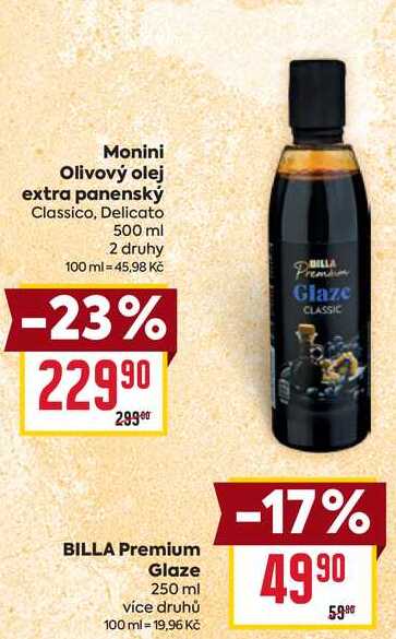 BILLA Premium Glaze 250 ml