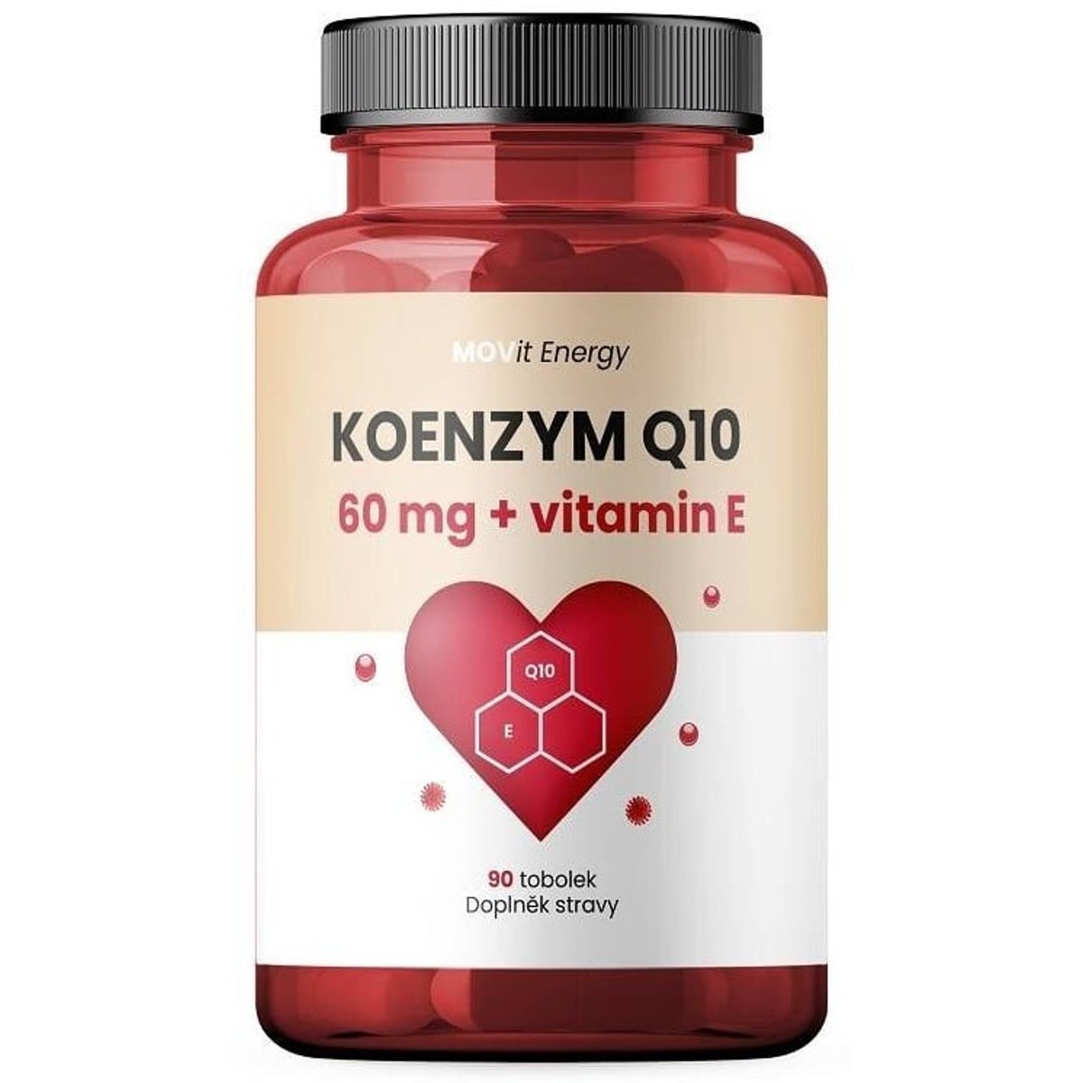 MOVit Koenzym Q10 60mg+vitamin E tob.90