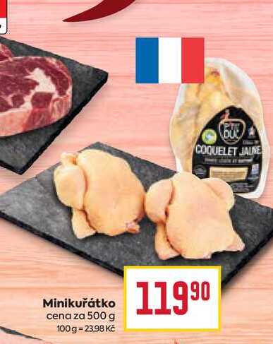 Minikuřátko cena za 500 g 