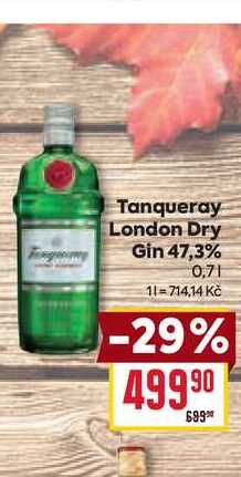 Tanqueray London Dry Gin 47,3% 0,7l