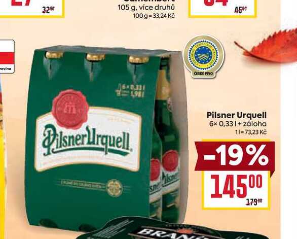 Pilsner Urquell 6× 0,33l