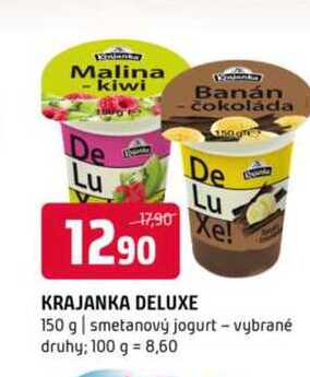 Krajanka deluxe 150 g smetanový jogurt vybrané druhy