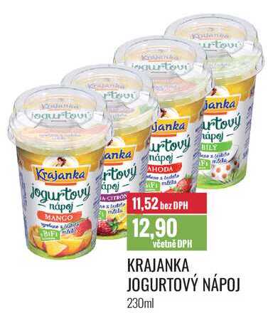 KRAJANKA JOGURTOVÝ NÁPOJ 230ml 