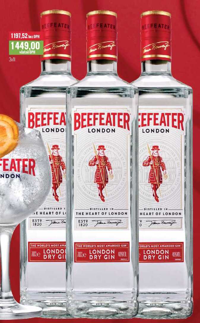 BEEFEATER 3x1l