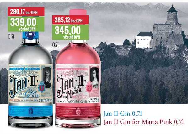 Jan II Gin/Jan II Gin for Maria Pink 0,7l