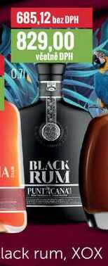 PUNTACANA Black rum 0,7l