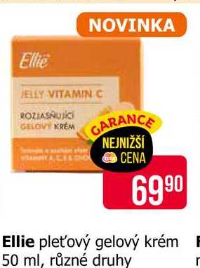 Ellie pleťový gelový krém 50 ml, různé druhy