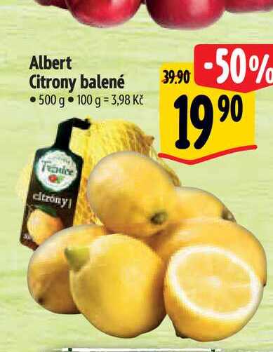 Albert Citrony balené 500 g 