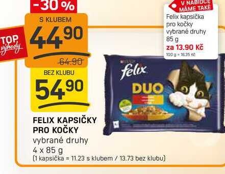 Felix kapsičky pro kočky 4 x 85g