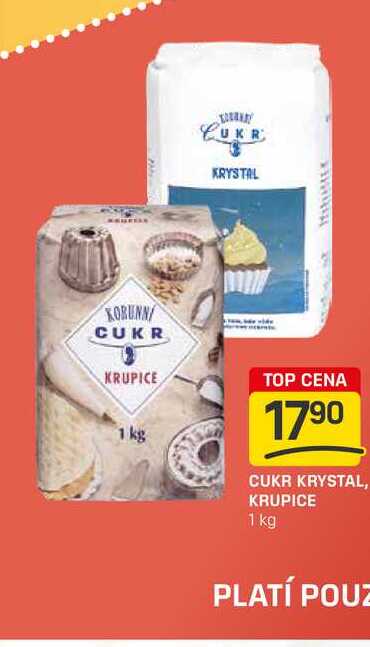 CUKR KRYSTAL, KRUPICE 1 kg