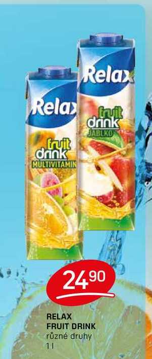 RELAX FRUIT DRINK různé druhy 1l 