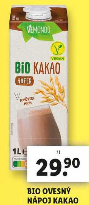 BIO OVESNÝ NÁPOJ KAKAO, 1 l