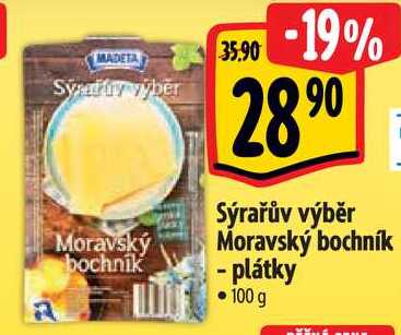 Sýrařův výběr Moravský bochník - plátky, 100 g  