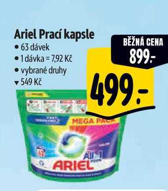 Ariel Prací kapsle • 63 dávek  