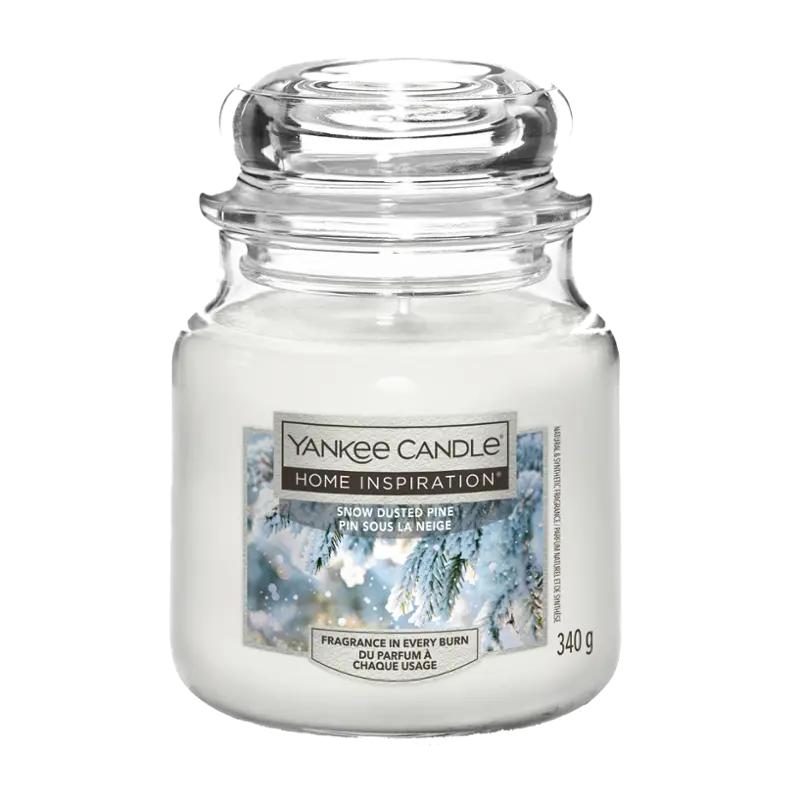 Yankee Candle Vonná svíčka Snow pine střední, 1 ks