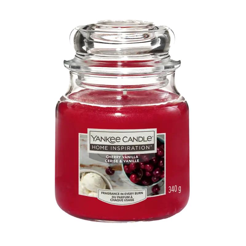 Yankee Candle Svíčka Cherry Vanilla střední, 1 ks