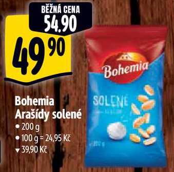 Bohemia Arašídy solené, 200 g