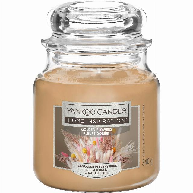 YANKEE CANDLE Vonná svíčka ve skle Golden Flowers