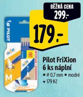 Pilot Frixion 6 ks náplní 